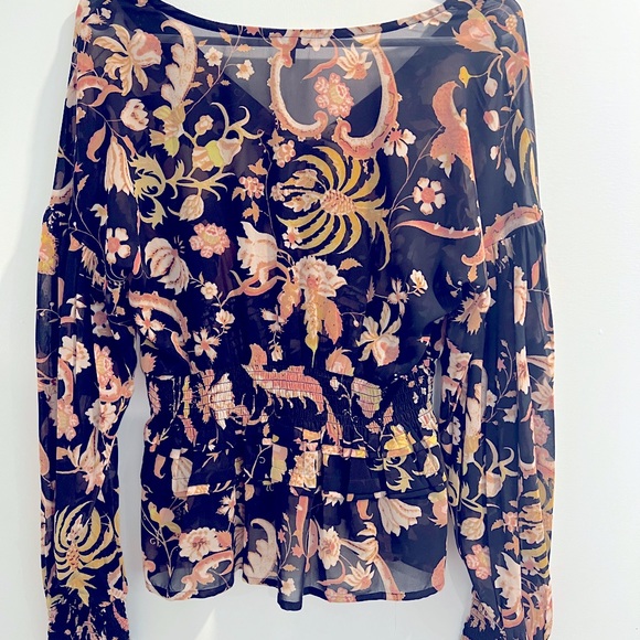 Mesh, long sleeved guess blouse - Picture 2 of 2